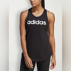 adidas women;s Essential Loose Tank Top Size Medium GL0566 Black/White